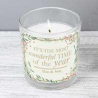 Personalised Wonderful Christmas Scented Jar Candle Extra Image 1 Preview